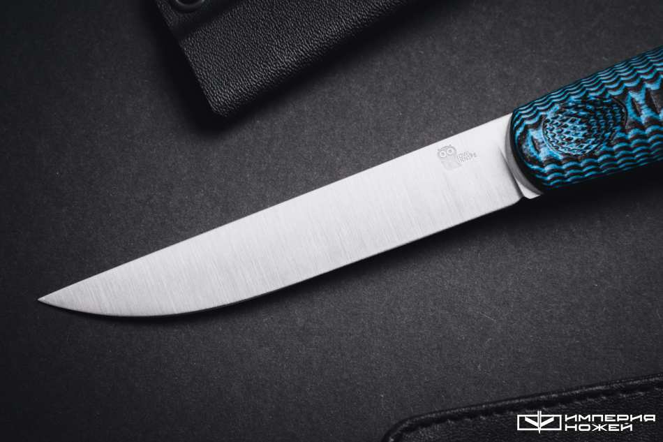 Нож с фиксированным клинком North N690 Синий G10 – Owl Knife фото 3