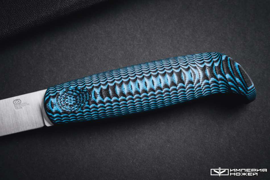 Нож с фиксированным клинком North N690 Синий G10 – Owl Knife фото 4