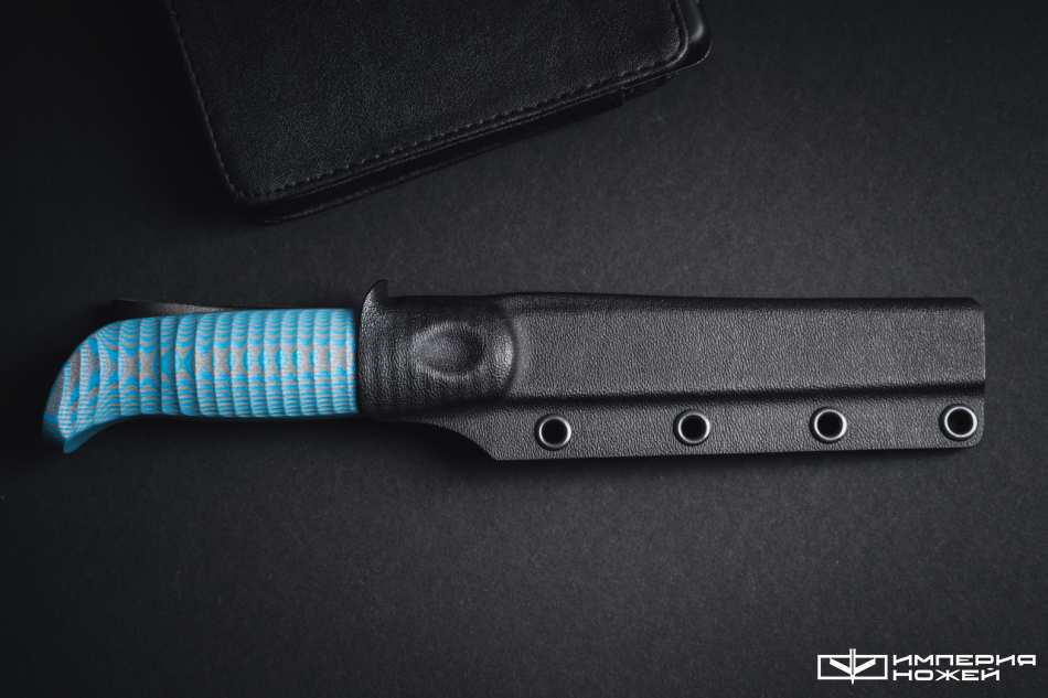 Нож с фиксированным клинком North N690 Голубой G10 – Owl Knife фото 7