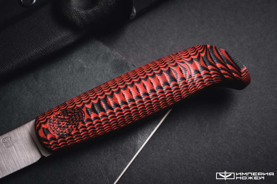 Нож с фиксированным клинком North M390 Красный G10 – Owl Knife фото 4