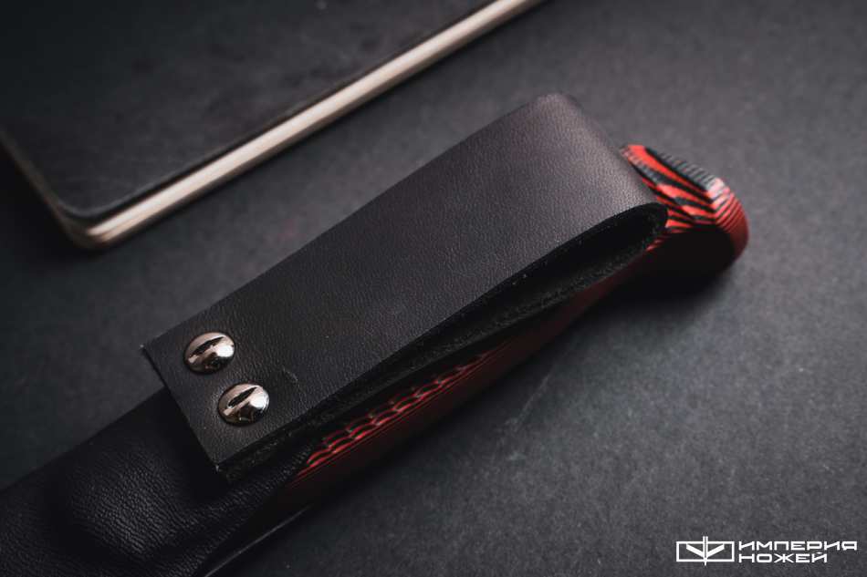 Нож с фиксированным клинком North M390 Красный G10 – Owl Knife фото 6