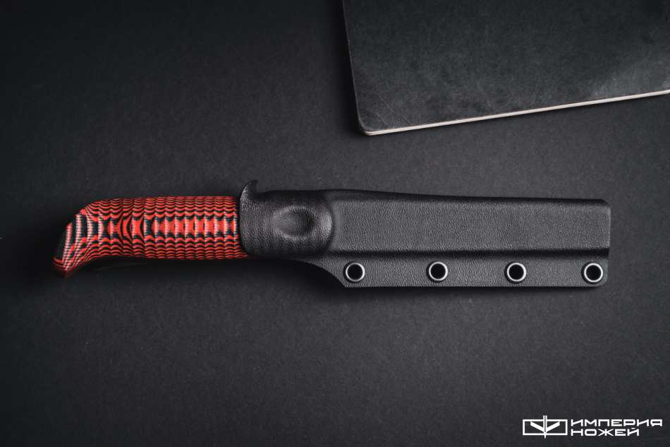 Нож с фиксированным клинком North M390 Красный G10 – Owl Knife фото 7