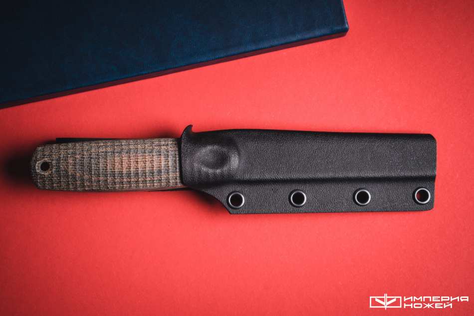 Нож с фиксированным клинком North-SF N690 Коричневая Микарта – Owl Knife фото 7