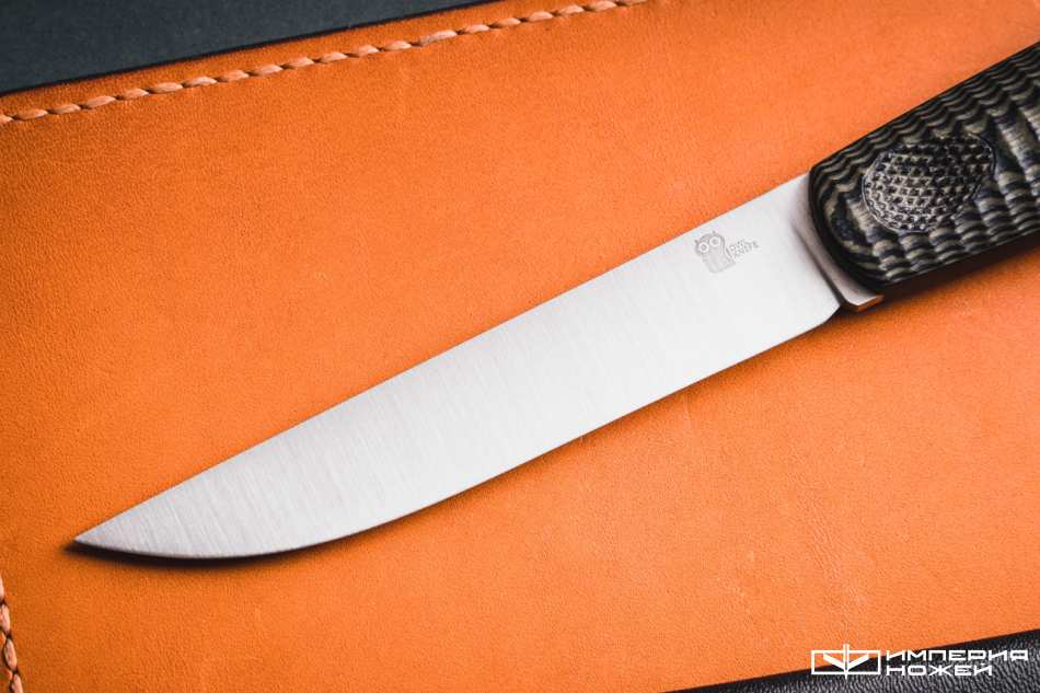 Нож с фиксированным клинком North-F Сучок M390 Black/Olive G10 – Owl Knife фото 3