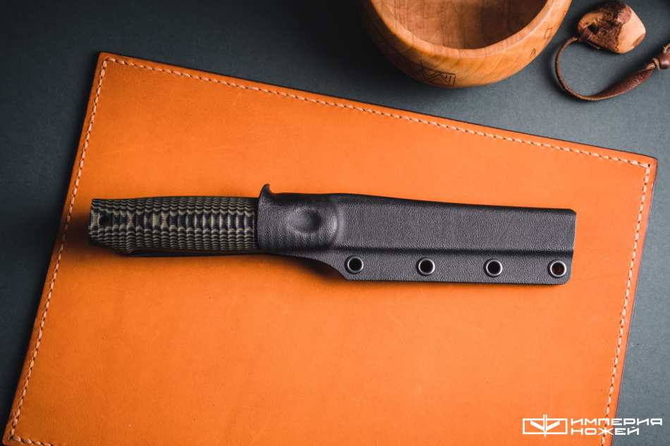 Нож с фиксированным клинком North-F Сучок M390 Black/Olive G10 – Owl Knife фото 7