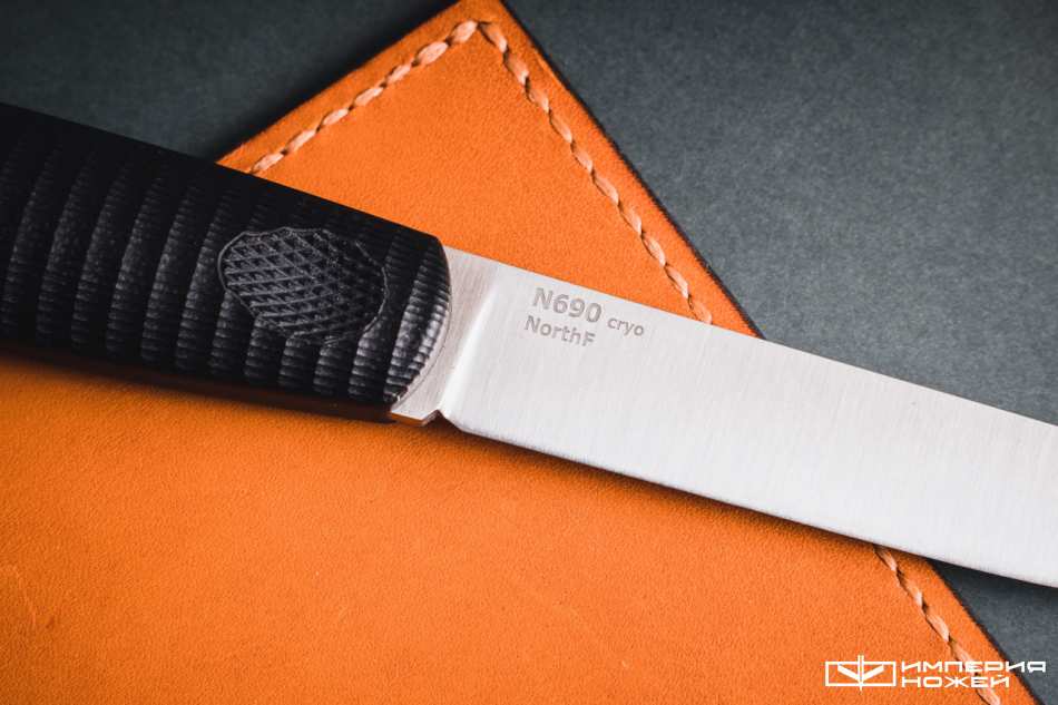 Нож с фиксированным клинком North-F Грибок N690 Black G10 – Owl Knife фото 5
