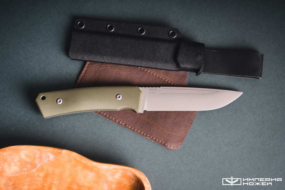 Нож с фиксированным клинком Barn-F M390 Olive G10 – Owl Knife фото 2