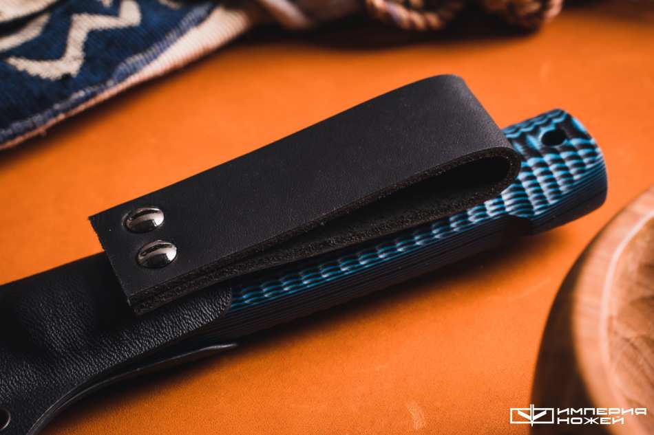 Нож с фиксированным клинком North-F Сучок N690 Black/Blue G10 – Owl Knife фото 5