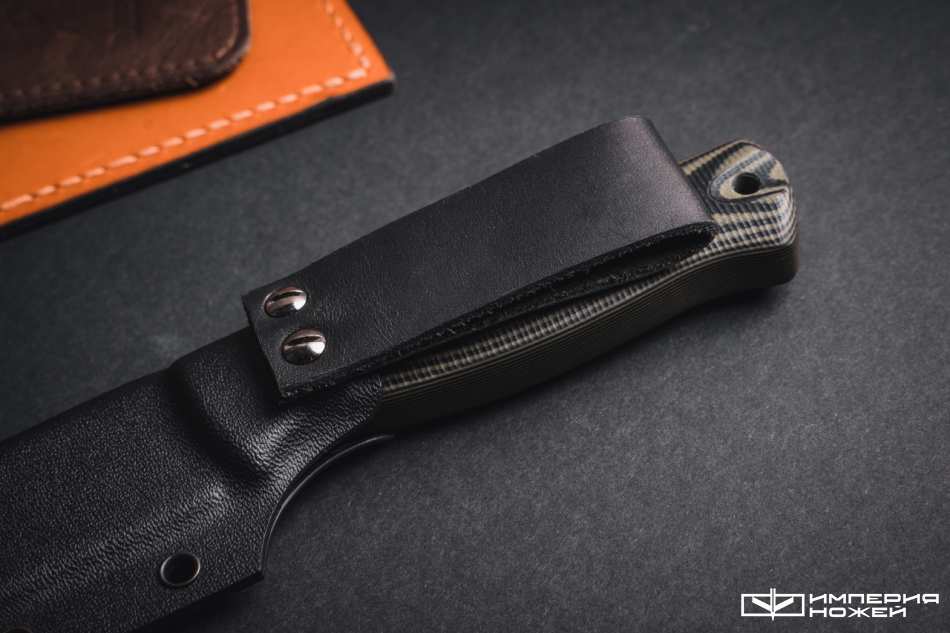 Нож с фиксированным клинком Hoot-F M390 Black/Olive G10 – Owl Knife фото 6