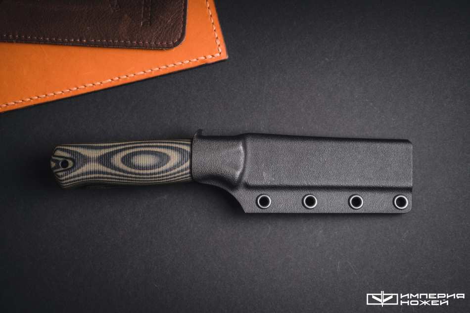 Нож с фиксированным клинком Hoot-F M390 Black/Olive G10 – Owl Knife фото 7