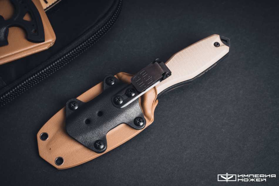 Нож скрытого ношения с фиксированным клинком Grave Tan PGK  – N.C.Custom фото 8