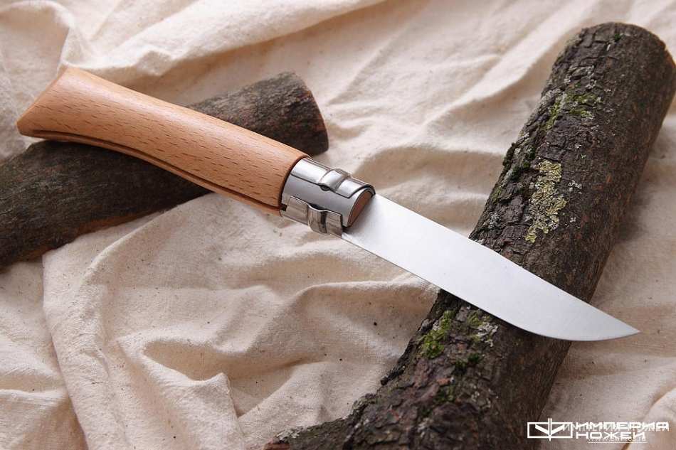 складной нож Opinel №10, нержавеющая сталь, бук, блистер – Opinel фото 3