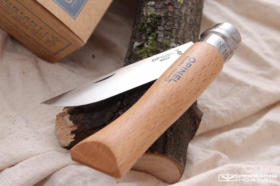 складной нож Opinel №10, нержавеющая сталь, бук, блистер – Opinel фото 4