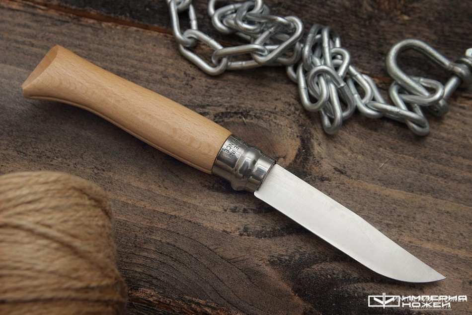 Складной нож Opinel №8VRI бук, нержавеющая сталь, блистер  – Opinel фото 2