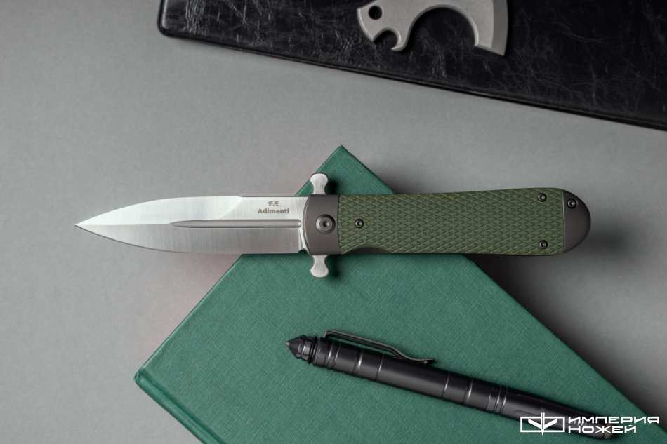 Складной нож Adimanti Samson Green Brutalica Design – Ganzo