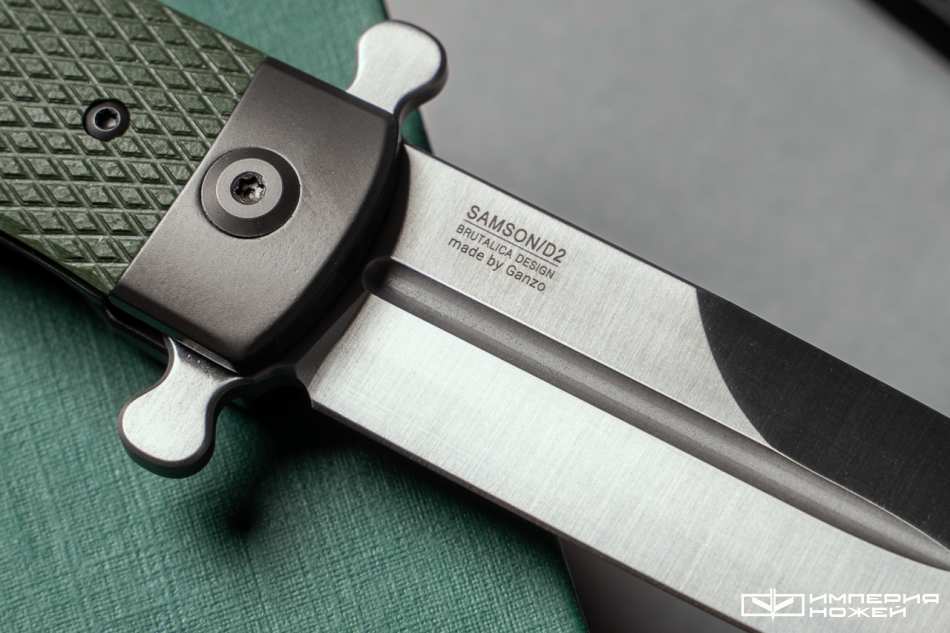 Складной нож Adimanti Samson Green Brutalica Design – Ganzo фото 4