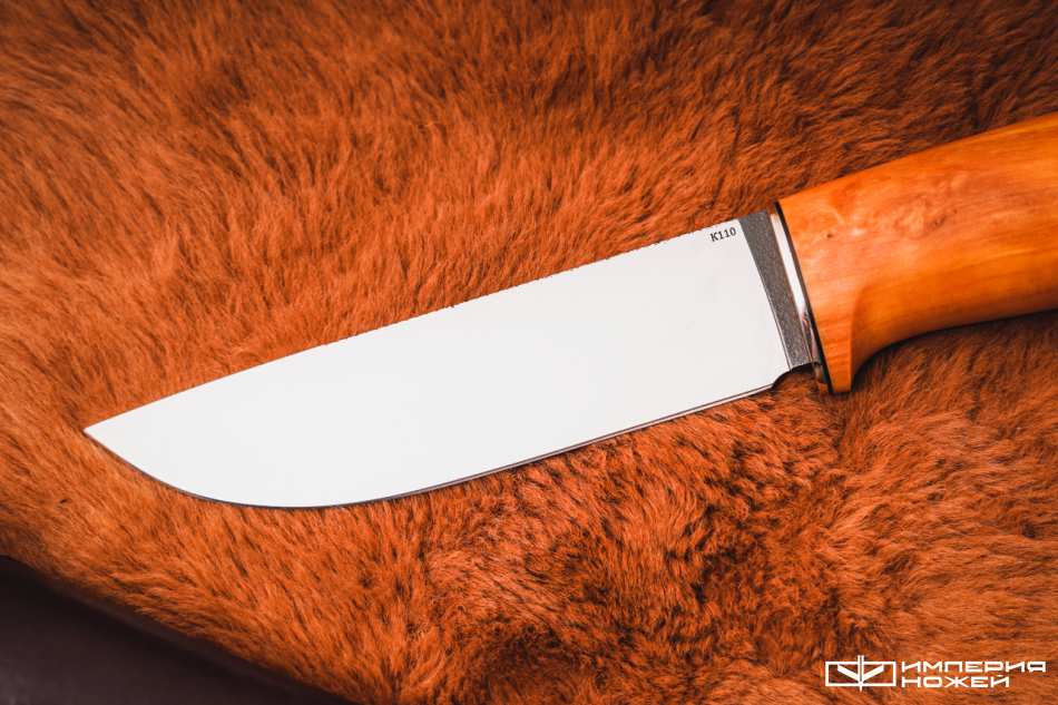 Нож с фиксированным клинком Шмель, K110, Карельская береза – Sander фото 3