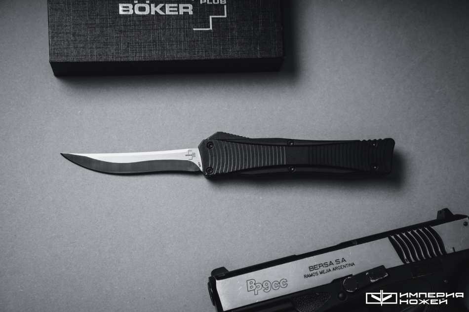 Автоматический фронтальный выкидной нож Lhotak Eagle D2 – Boker