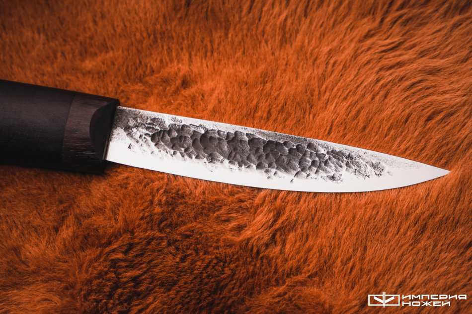 Малый якутский нож с откованным долом Х12МФ, Граб) – Стальные Бивни фото 5