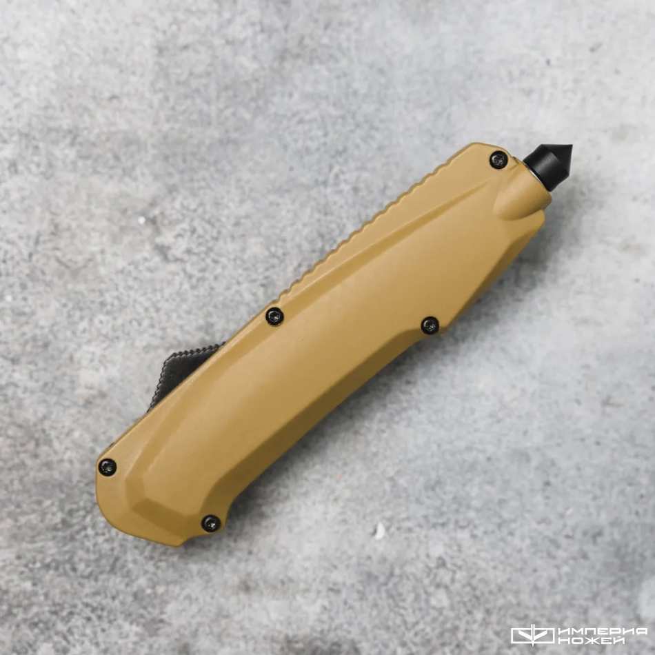 Автоматический фронтальный выкидной нож Rover (Stonewash, Tan) - Shifter – Mr.Blade фото 4