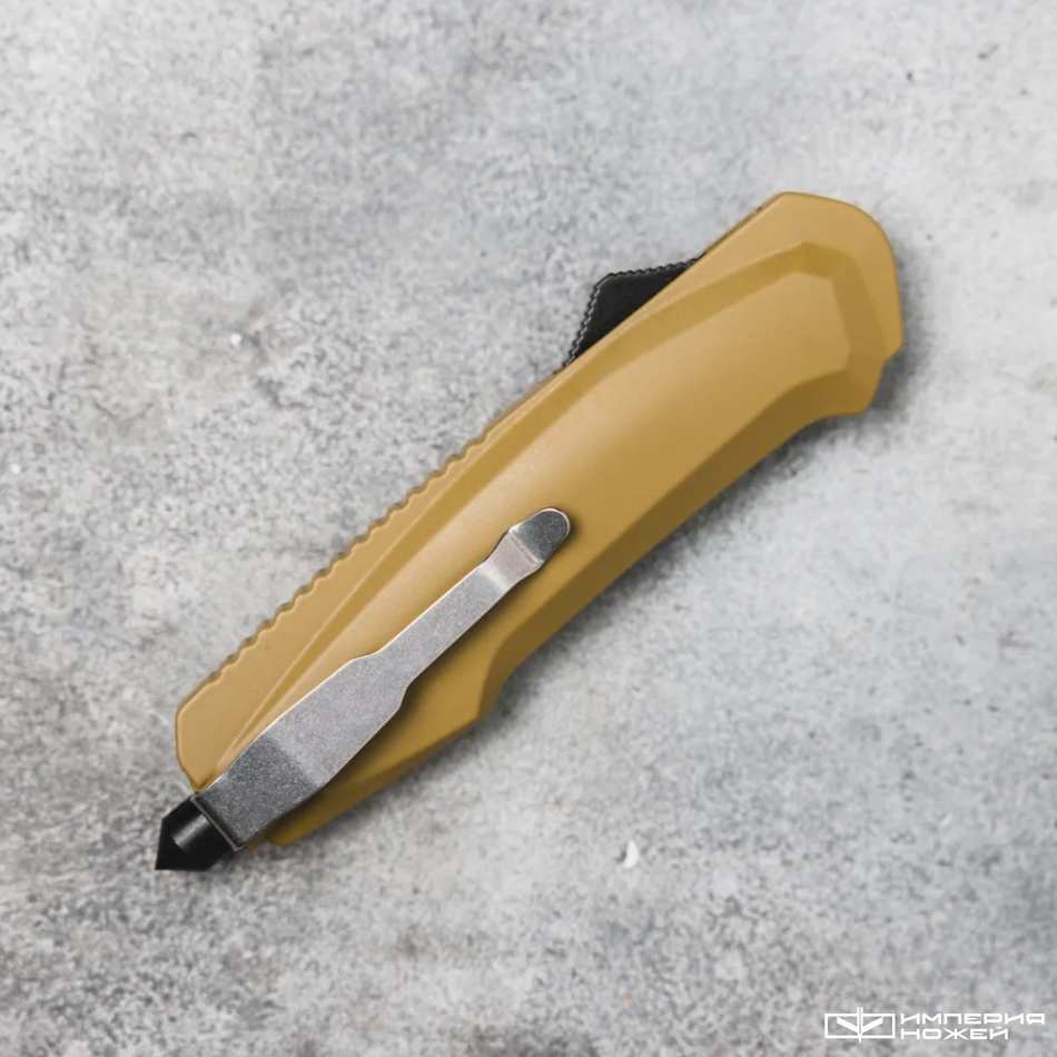 Автоматический фронтальный выкидной нож Rover (Stonewash, Tan) - Shifter – Mr.Blade фото 6