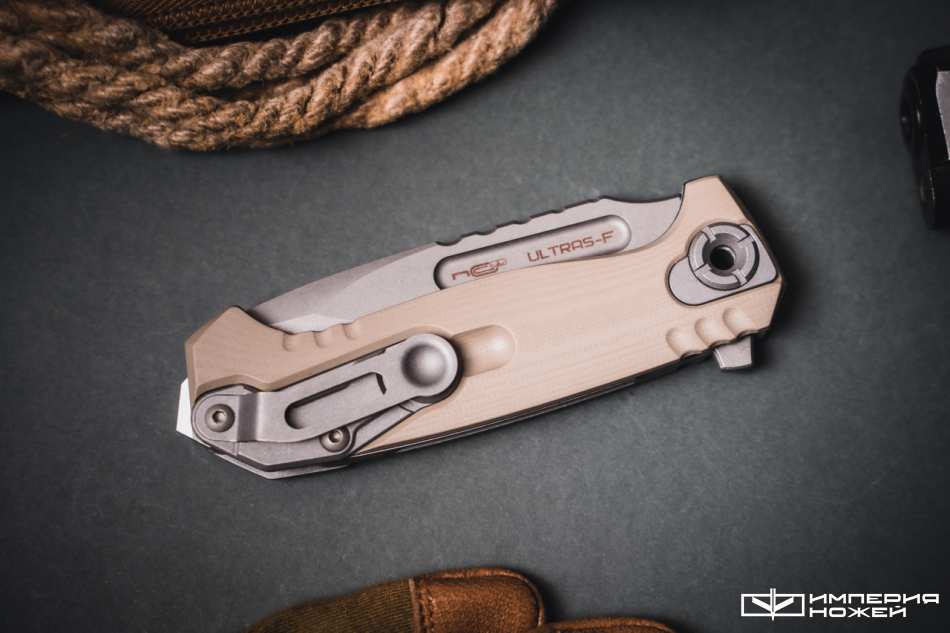Складной нож Ultras-F Stonewash, Tan – N.C.Custom фото 5
