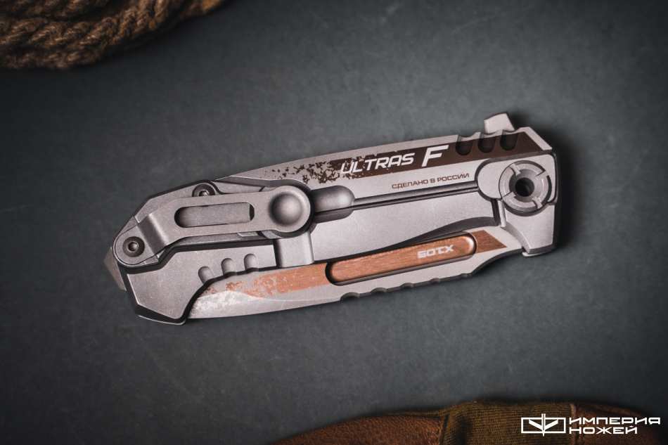Складной нож Ultras-F Stonewash, Black – N.C.Custom фото 4
