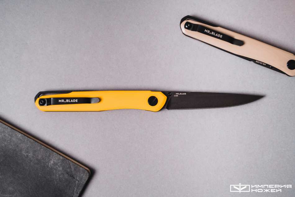 Нож складной Mr.Blade Astris Gen.2 (Black Stonewash, G10 Yellow) – Mr.Blade фото 2