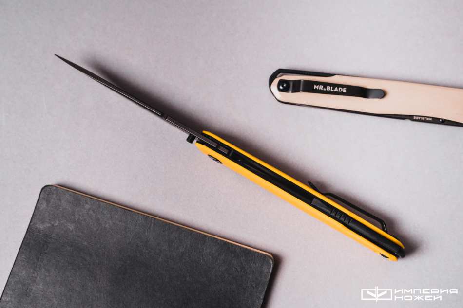 Нож складной Mr.Blade Astris Gen.2 (Black Stonewash, G10 Yellow) – Mr.Blade фото 3