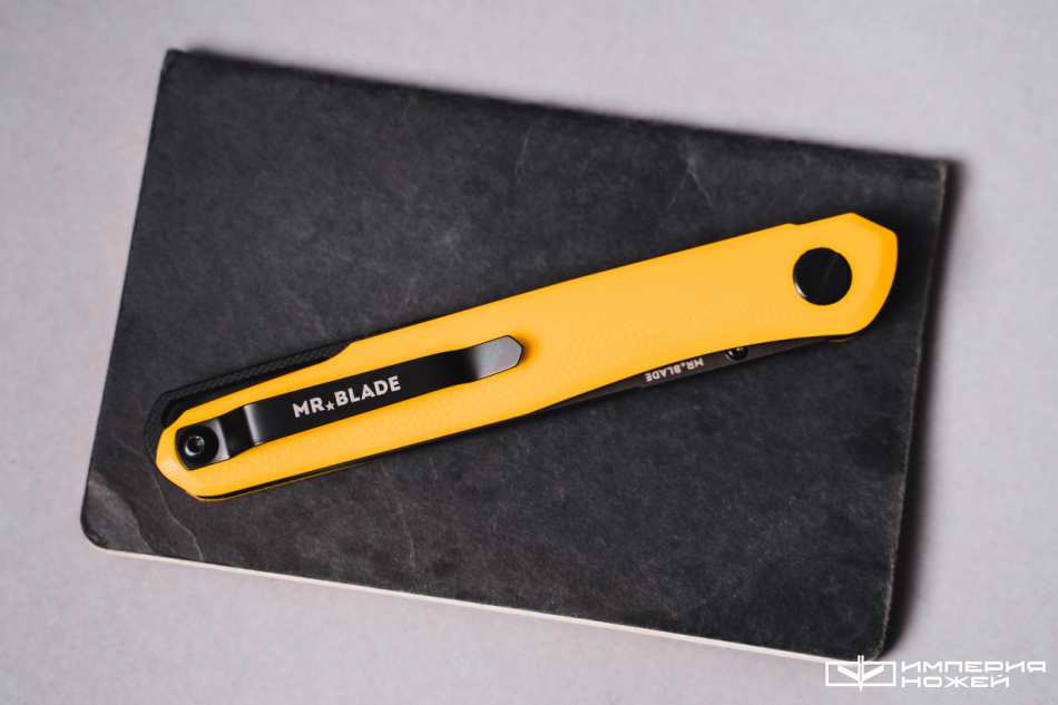 Нож складной Mr.Blade Astris Gen.2 (Black Stonewash, G10 Yellow) – Mr.Blade фото 4