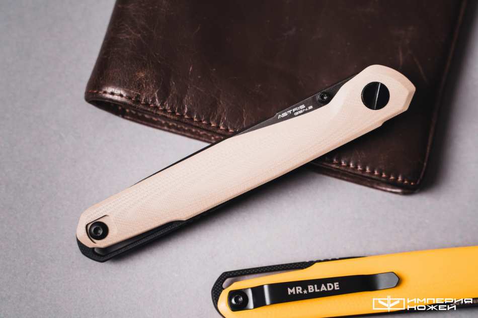 Нож складной Mr.Blade Astris Gen.2 (Black Stonewash, G10 Tan) – Mr.Blade фото 3