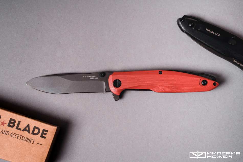 Нож складной Mr.Blade Convair Gen.2 (Black Stonewash, G10 Red) – Mr.Blade