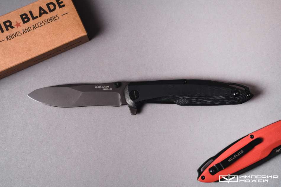 Нож складной Convair Gen.2 (Black Stonewash, G10 Black) – Mr.Blade