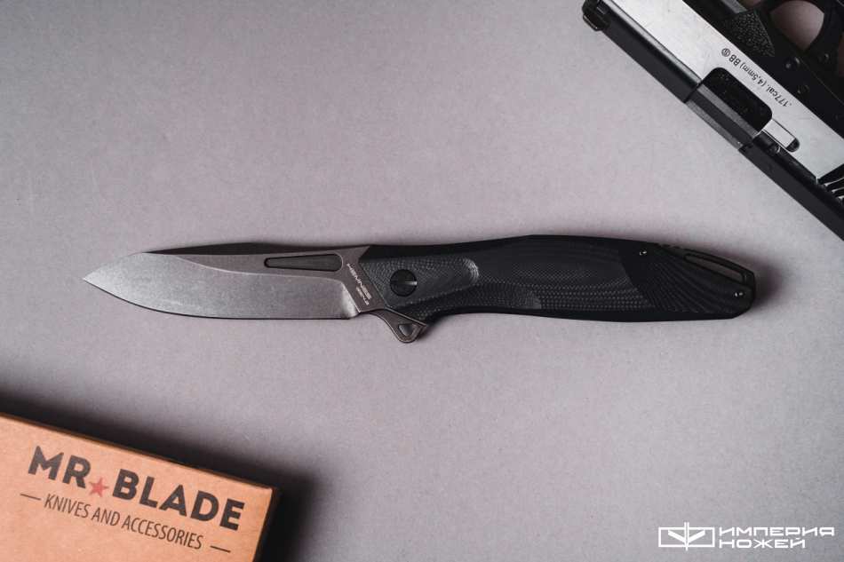 Нож складной Hemnes Gen.2 (Black Stonewash, G10 Black) – Mr.Blade