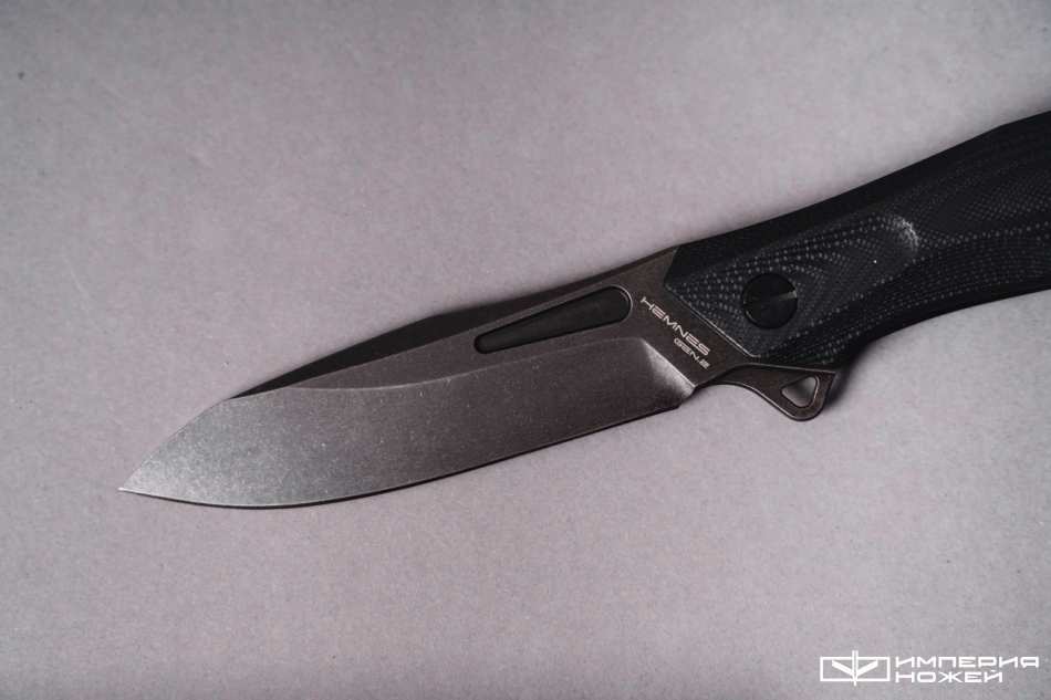 Нож складной Hemnes Gen.2 (Black Stonewash, G10 Black) – Mr.Blade фото 3