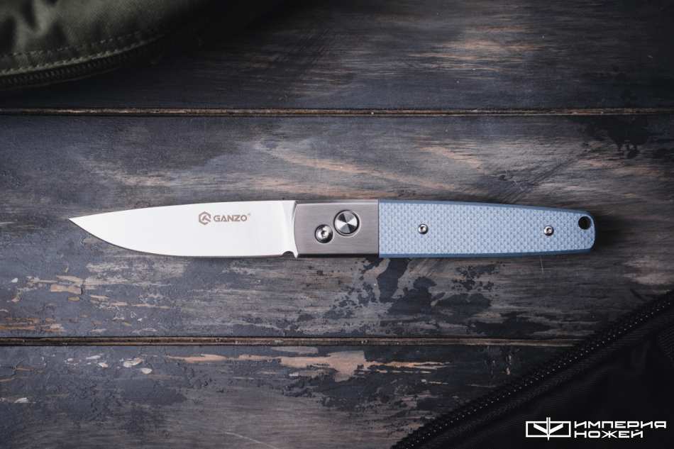 Складной автоматический нож G7211 серый – Ganzo