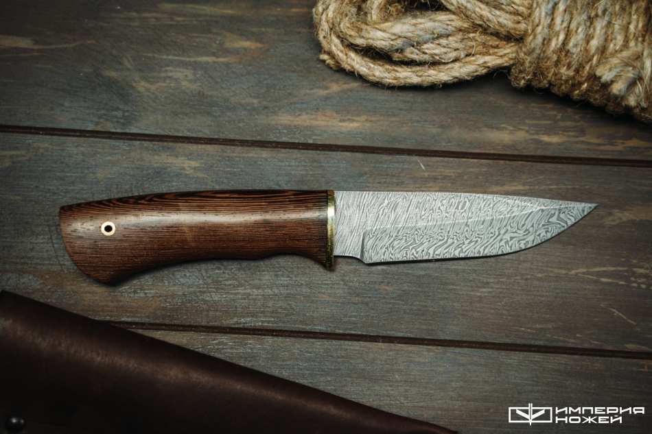 Нож с фиксированным клинком Норвег Дамаск – Кузница Коваль фото 2