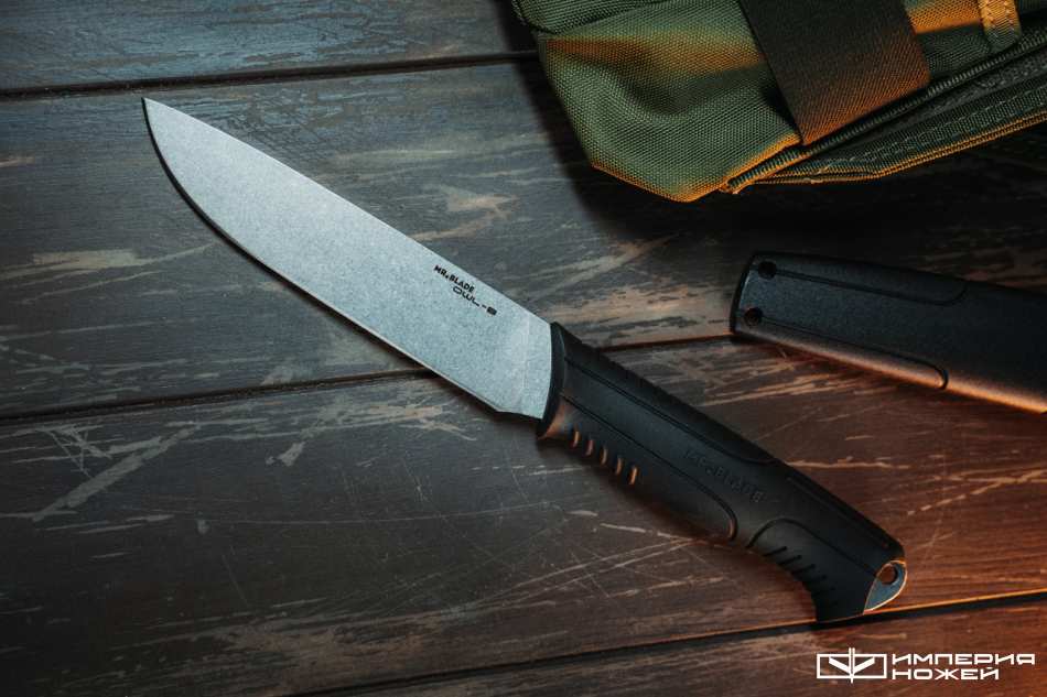 Нож с фиксированным клинком Owl-B Black – Mr.Blade