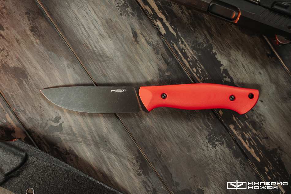 Нож с фиксированным клинком Pride Aus-10 Red G-10 – N.C.Custom