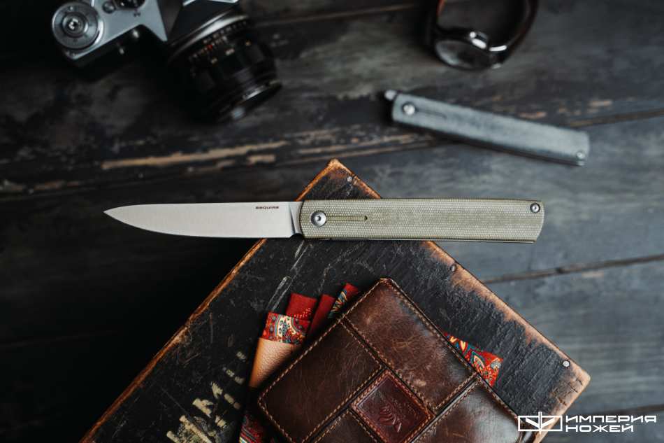 Складной нож Esquire Зеленая Микарта – Mr.Blade
