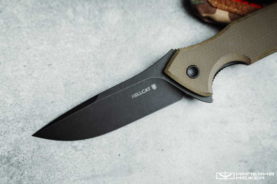  Складной нож HellCat Olive/Black (Оливковый/Черный)  – Mr.Blade фото 3