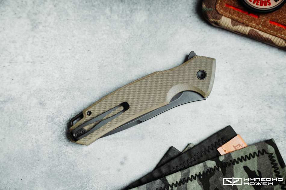  Складной нож HellCat Olive/Black (Оливковый/Черный)  – Mr.Blade фото 6