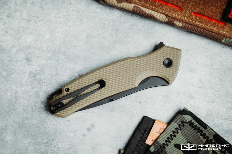  Складной нож HellCat Mini Olive/Black (Оливковый/Черный)  – Mr.Blade фото 6