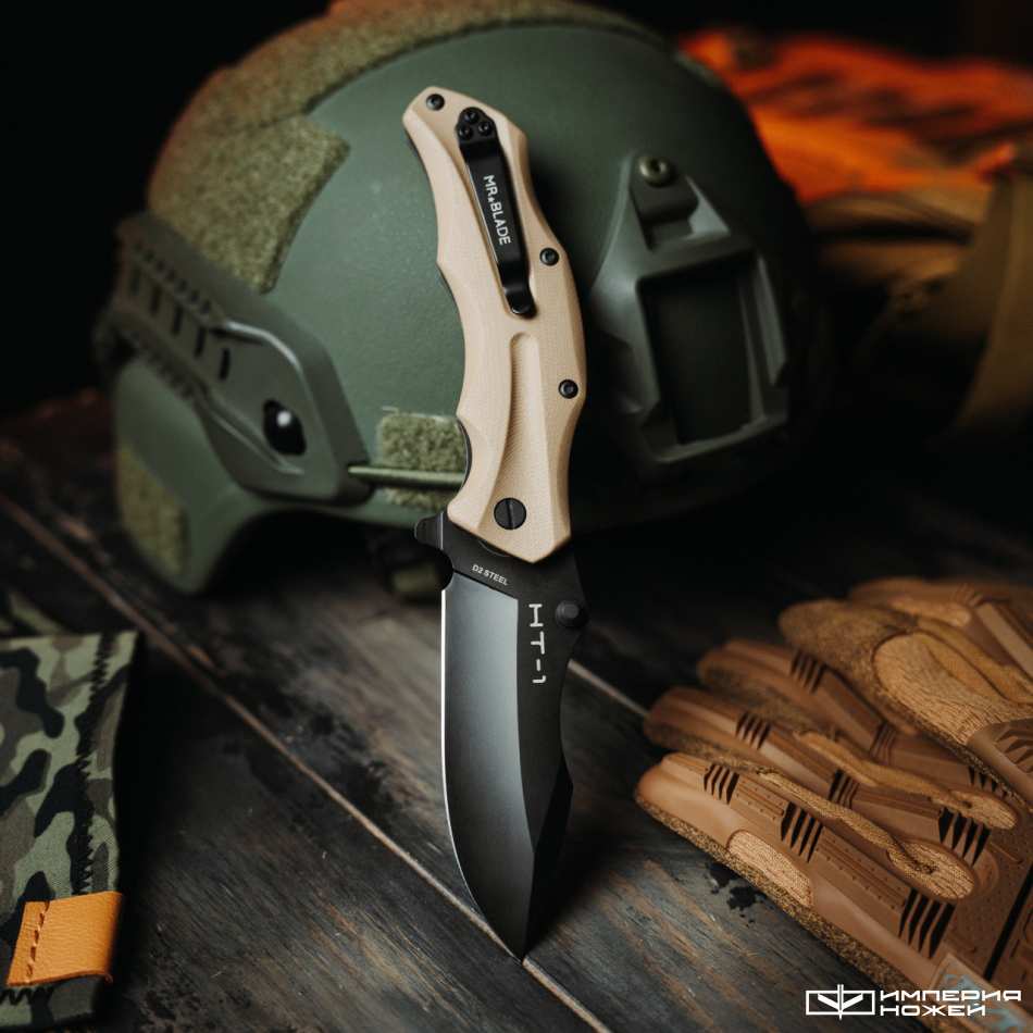 Складной нож HT-1 Blackwash Tan – Mr.Blade фото 2