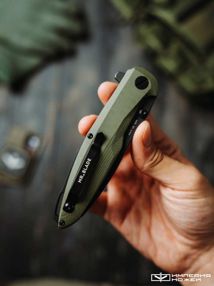 Нож складной Convair Gen.2 (Black Stonewash, G10 Olive)  – Mr.Blade фото 3