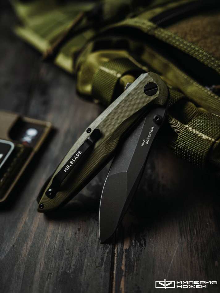 Нож складной Convair Gen.2 (Black Stonewash, G10 Olive)  – Mr.Blade фото 5