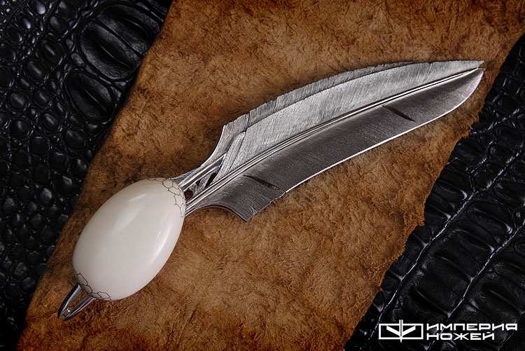 Нож ручной работы Перо – Северная корона