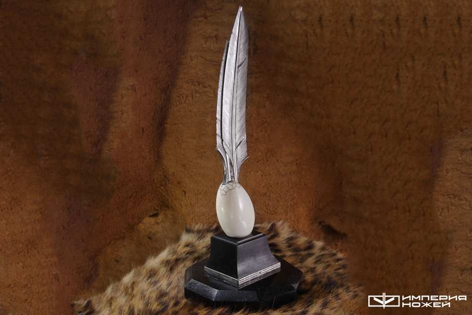 Нож ручной работы Перо – Северная корона фото 2