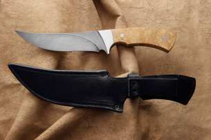 BASKo нож ручной работы Баско-5 дамаск