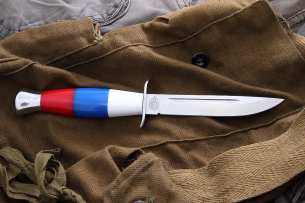 Zlatoust AiR нож Финка-2 Оргстекло (Флаг России)